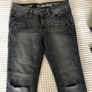 Volcom distressed skinny jeans